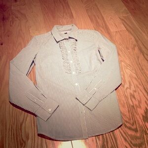 New Banana Republic Striped Blouse